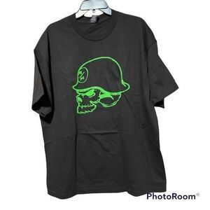 Men's Metal Mulisha Black & Green Core T-Shirt